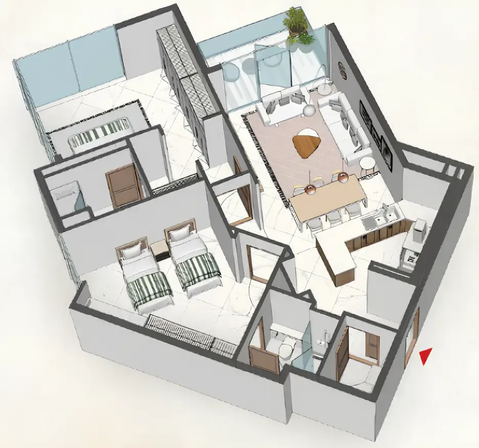 2 Bedrooms