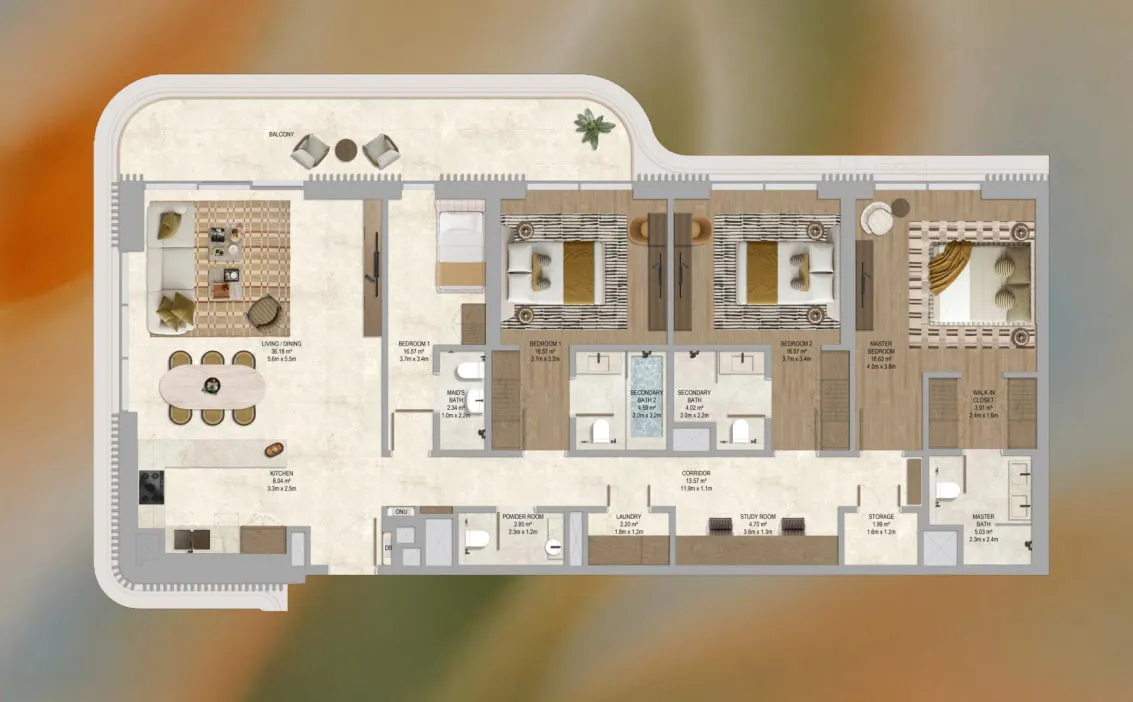 3 Bedrooms