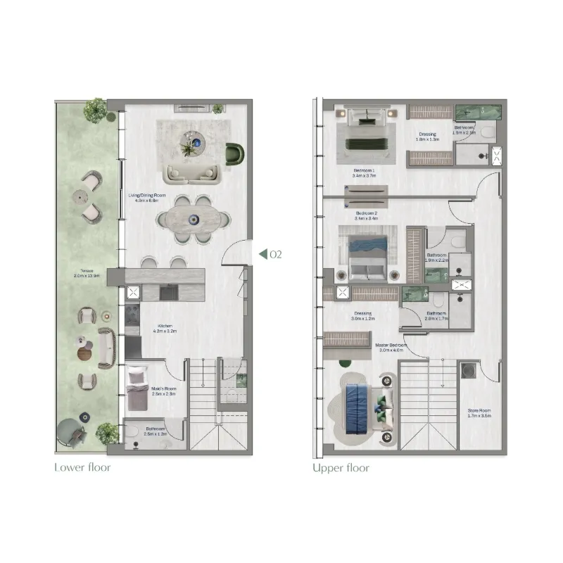 3 Bedrooms