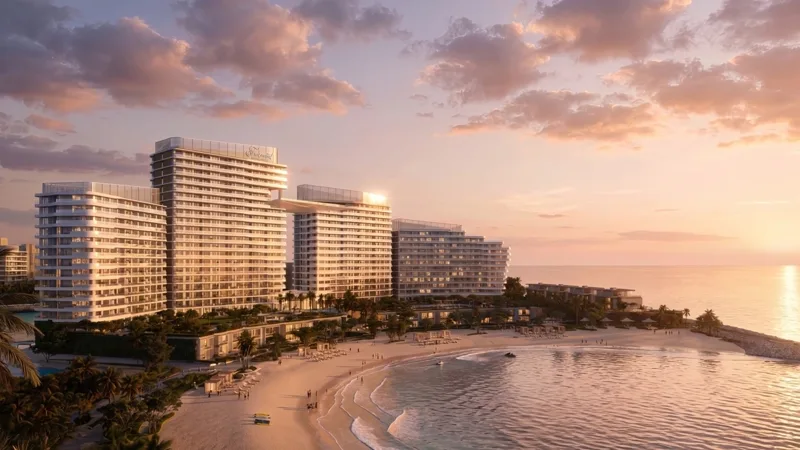Direct beach access, Fairmont Al Marjan Island